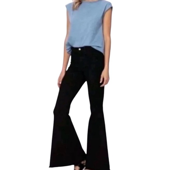 Judy Blue Denim - Judy Blue High Waist Super Flare Denim Jeans‎ Black Size 9/29 USA Made